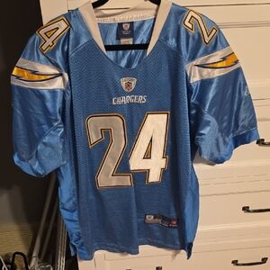 Reebok NFL Onfield Blue Chargers Matthews Jersey